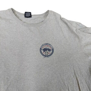 Vtg Polo Sport Ralph Lauren New York RL 67 Long Sleeve Shirt XXL Gray